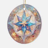Sternen wasserfarben pastell Gemälde セラミックオーナメント (左)