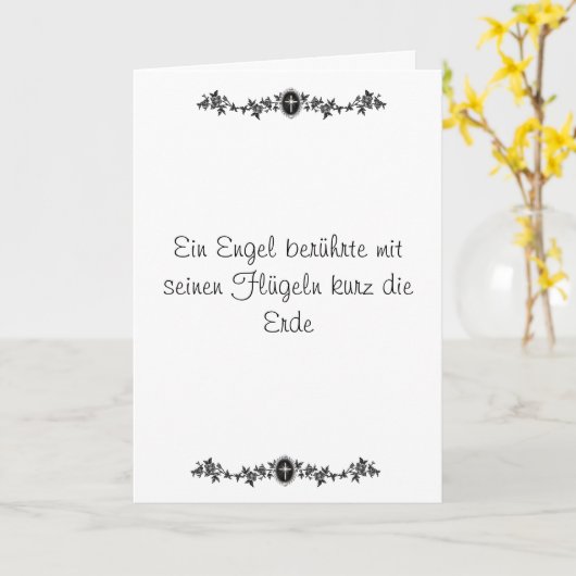 Sternenkinderkarte カード (黄色い花)