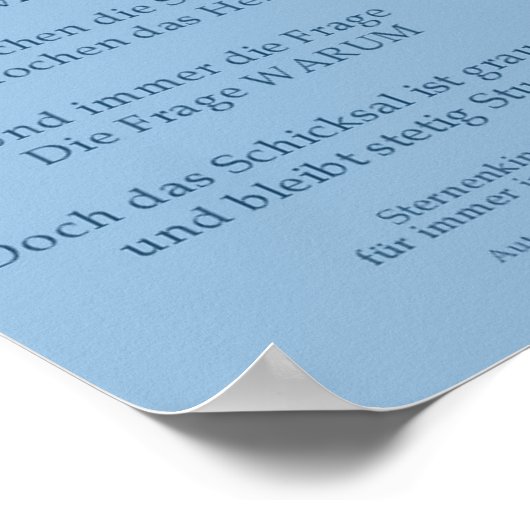 Sternenkindposter ポスター (角)