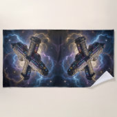 Sternenpfad – Reise durch das Universum´10 ビーチタオル (正面)