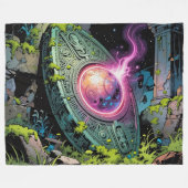 Sternenpfad – Reise durch das Universum´1 フリースブランケット (正面(横))