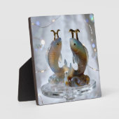 Sternzeichen Fische Glasskulpturen フォトプラーク (正面)