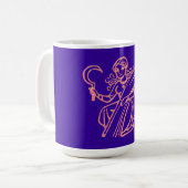 Sternzeichen Jungfrau zodiac sign Virgo コーヒーマグカップ (正面左)