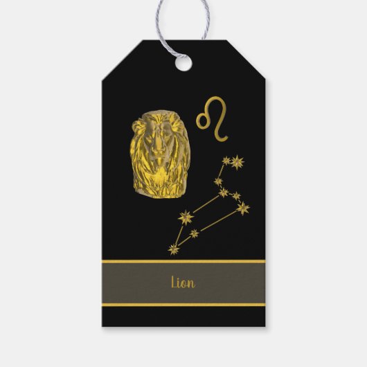 Sternzeichen Löwe - ギフトタグ (正面)