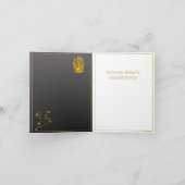 Sternzeichen Löwe, gold -  カード (内部)