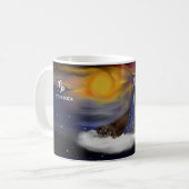 Sternzeichen Steinbock capricornus Tasse コーヒーマグカップ (正面左)