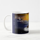 Sternzeichen Steinbock capricornus Tasse コーヒーマグカップ (左)