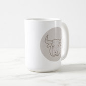 Sternzeichen Stier コーヒーマグカップ (正面右)