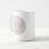 Sternzeichen Stier コーヒーマグカップ (正面左)