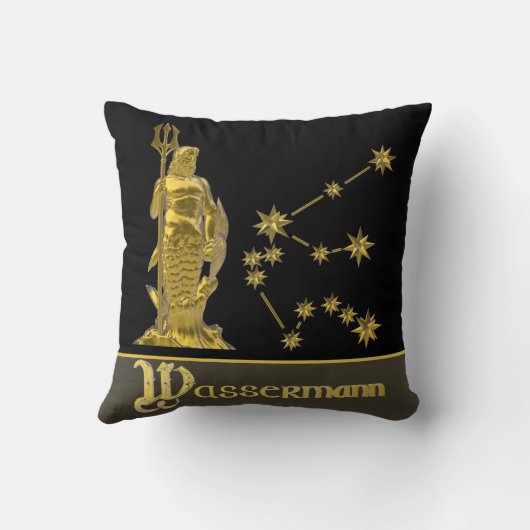 Sternzeichen Wassermann - クッション (裏面)