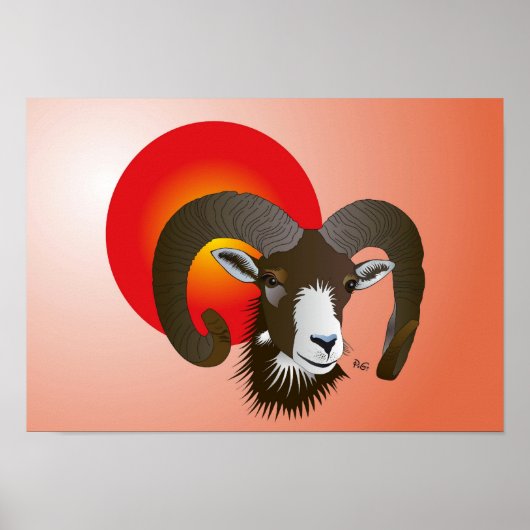 Sternzeichen - Widder Poster ポスター (正面)