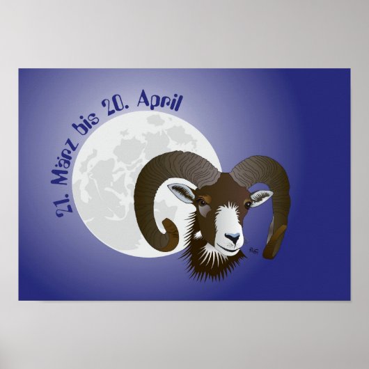 Sternzeichen - Widder Poster ポスター (正面)