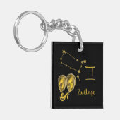 Sternzeichen Zwillinge - Schlüsselanhänger キーホルダー (正面左)