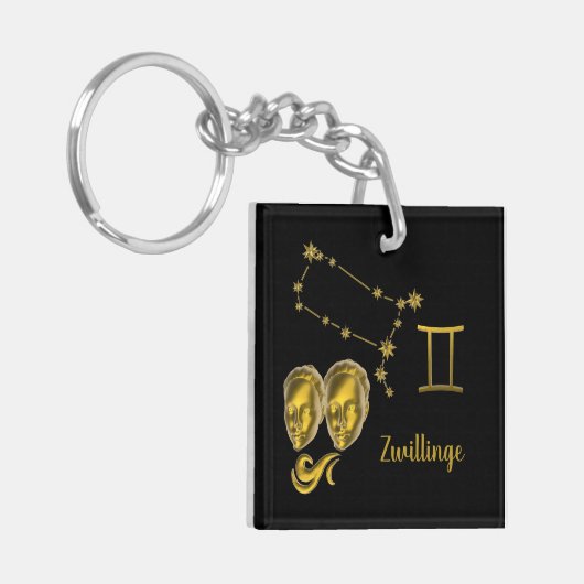 Sternzeichen Zwillinge - Schlüsselanhänger キーホルダー (正面左)
