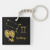 Sternzeichen Zwillinge - Schlüsselanhänger キーホルダー (裏面)