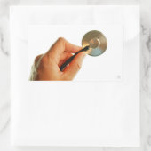 stethoscoop ziekenhuis ziek beter beterschap ziekt 長方形シール (バッグ)