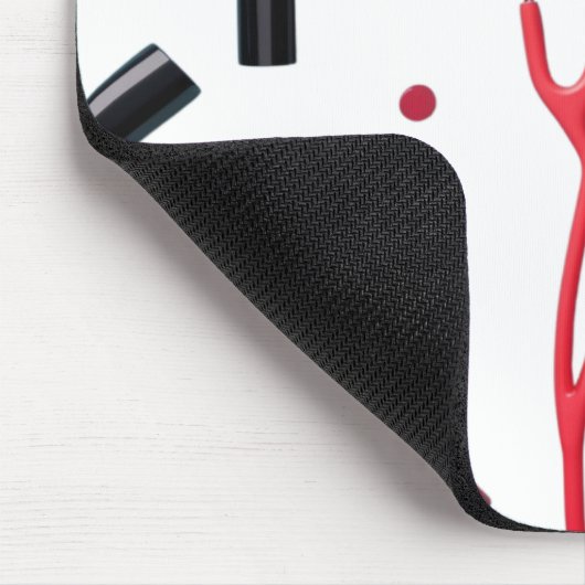 Stéthoscope et maquillage  マウスパッド (コーナー)