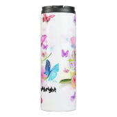 Stethoscope Flowers Butterflies Personalized Tribu タンブラー (裏面)