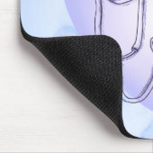 Stethoscope heart Orthopedic Nurse マウスパッド (コーナー)