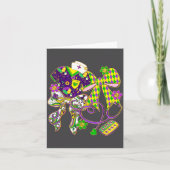 Stethoscope Nurse Happy Mardi Gras New Orleans Fle カード (正面)