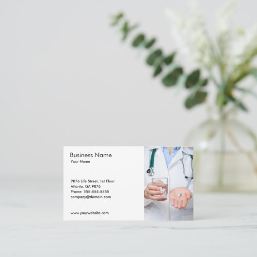 Stethoscope Pills Photo博士 名刺 (スタンド正面)