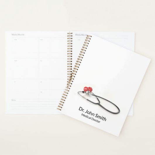 Stethoscope with Heart | Medical Care & Healthcare プランナー手帳 (ディスプレー)