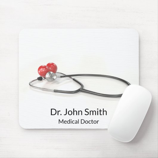 Stethoscope with Heart | Medical Care & Healthcare マウスパッド (マウス)