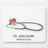 Stethoscope with Heart | Medical Care & Healthcare マウスパッド (正面)