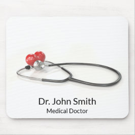 Stethoscope with Heart | Medical Care & Healthcare マウスパッド