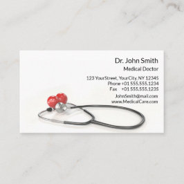 Stethoscope with Heart | Medical Care & Healthcare 予約カード