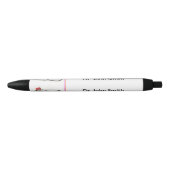 Stethoscope with Heart | Medical Care & Healthcare 黒ボールペン (正面)