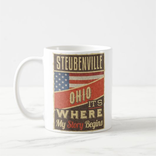 Steubenville Ohio コーヒーマグカップ (左)