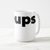 Steups Mug - Black コーヒーマグカップ (正面右)