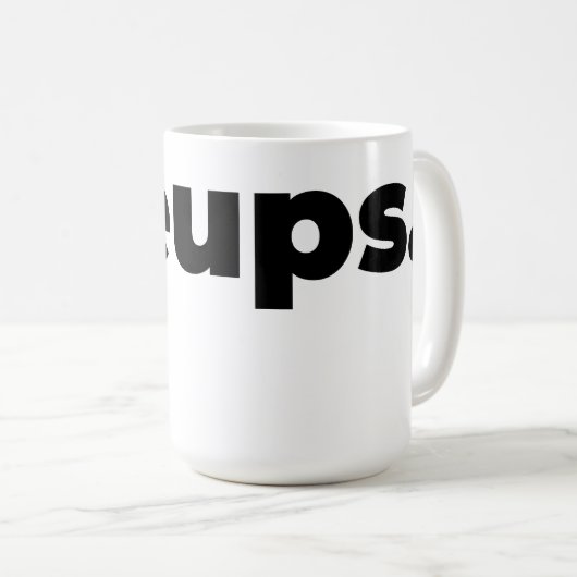 Steups Mug - Black コーヒーマグカップ (正面右)