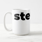 Steups Mug - Black コーヒーマグカップ (左)
