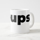 Steups Mug - Black ジャンボコーヒーマグカップ (正面右)