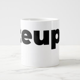 Steups Mug - Black ジャンボコーヒーマグカップ
