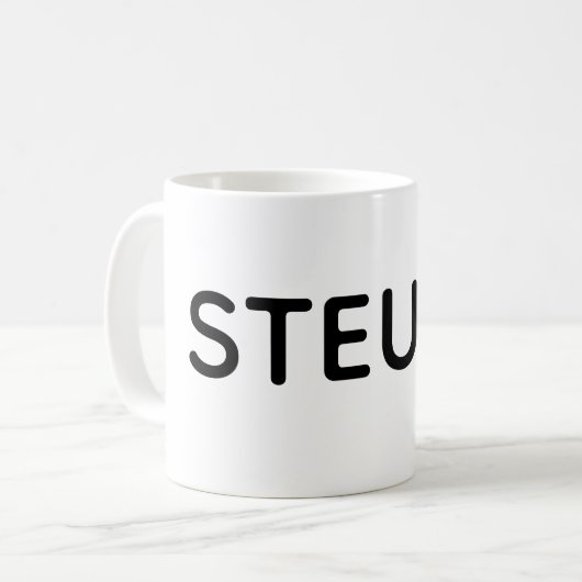 STEUPS Mug. Minimalist Edition コーヒーマグカップ (正面左)