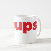 Steups Mug - Red コーヒーマグカップ (正面右)
