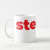 Steups Mug - Red コーヒーマグカップ (左)
