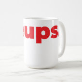 Steups Mug - Red コーヒーマグカップ (正面右)