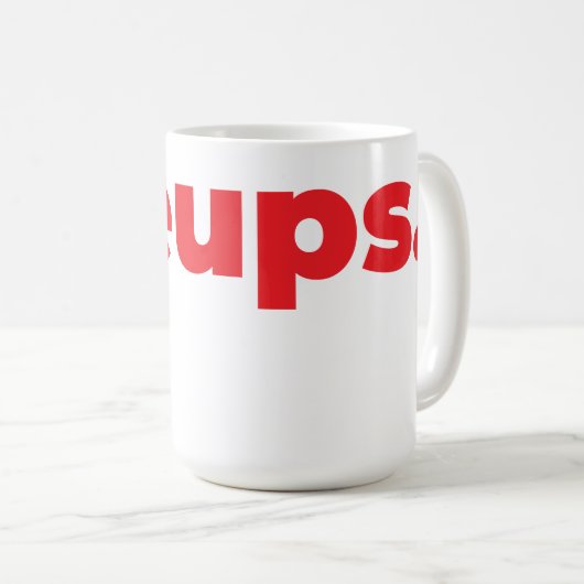 Steups Mug - Red コーヒーマグカップ (正面右)