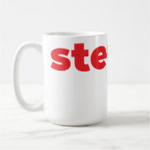 Steups Mug - Red コーヒーマグカップ (左)