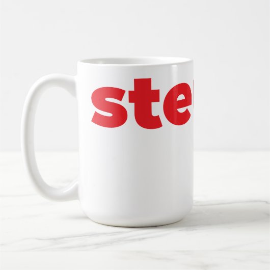 Steups Mug - Red コーヒーマグカップ (左)