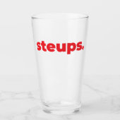 Steups Mug - Red タンブラーグラス (正面)