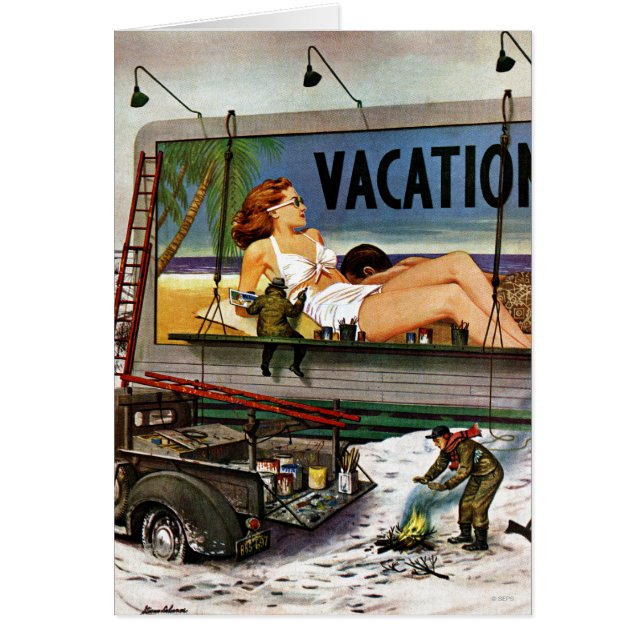 Stevan Dohanosによる冬のビルボードペインター (正面)