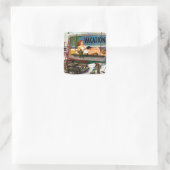 Stevan Dohanosによる冬のビルボードペインター スクエアシール (バッグ)