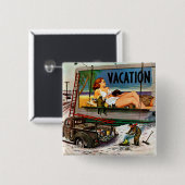 Stevan Dohanos著冬の掲示板ペインター 缶バッジ (正面&裏面)