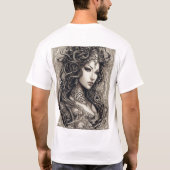 Steve Dragon Tattooデザイン – 強さの象徴, Tシャツ (裏面)