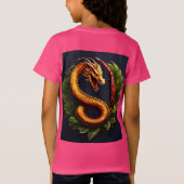 Steve Dragon Tattooデザイン – 強さの象徴， Tシャツ (裏面)